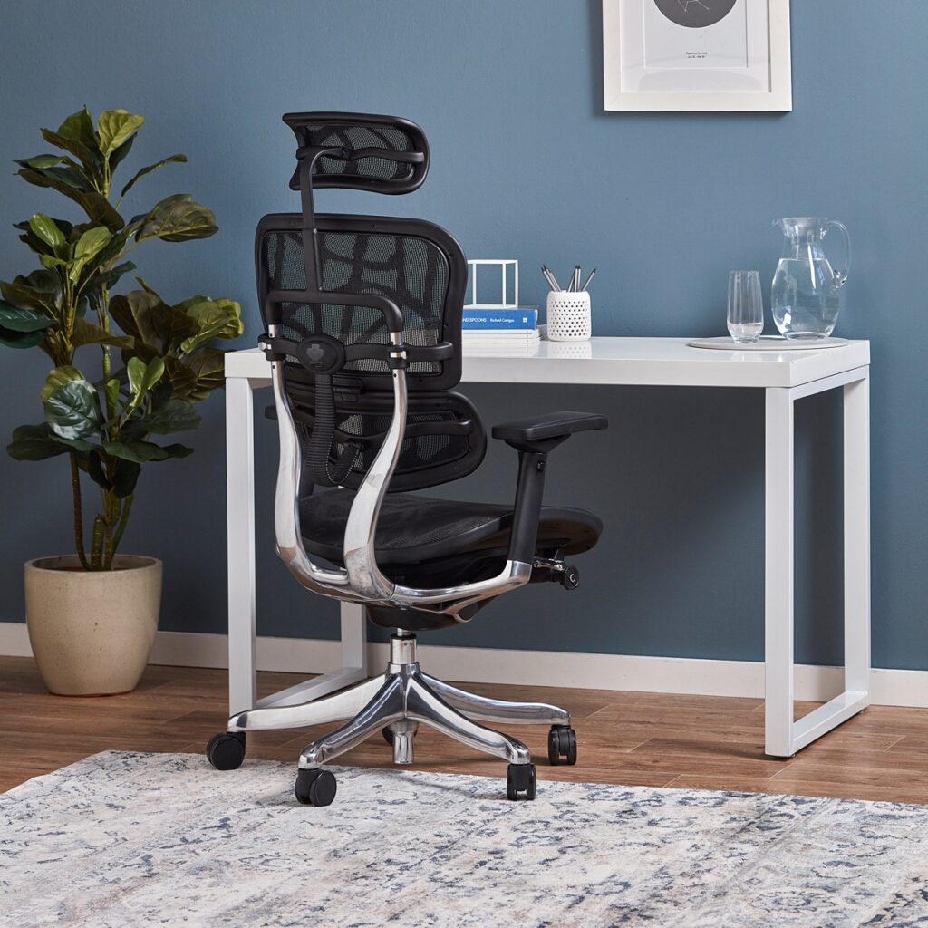 High Back Swivel Chair With Headrest Ergohuman Black Office Chair 1024x1024 